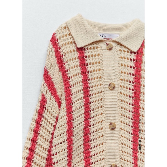 Zara | Sweaters | Zara Open Knit Jacket 